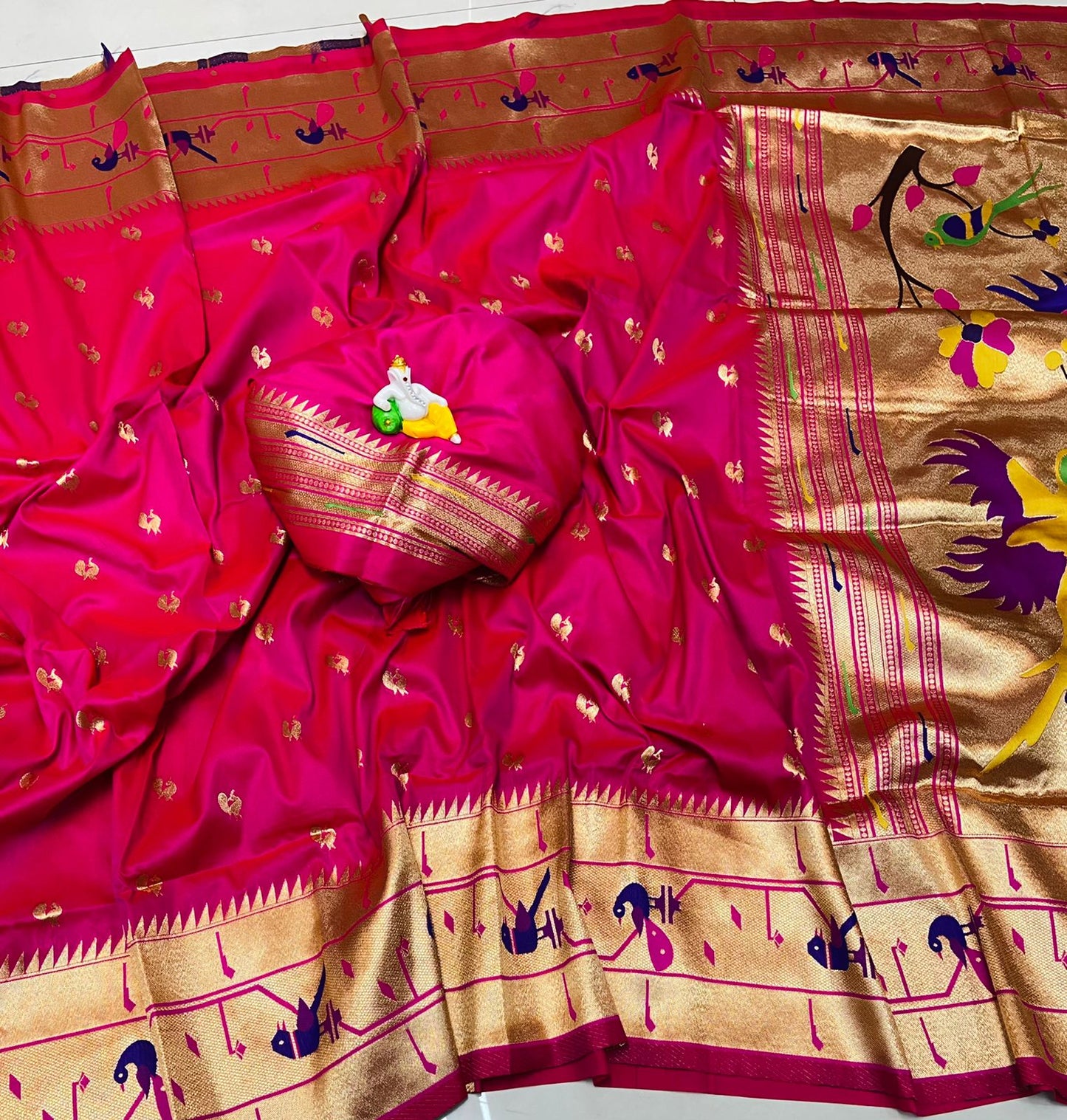 Soft Kanchivaram Paithani Silk Saree