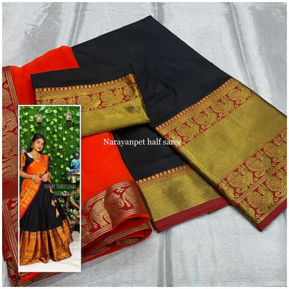 Kanjivaram Semi Stitch Silk Lehanga