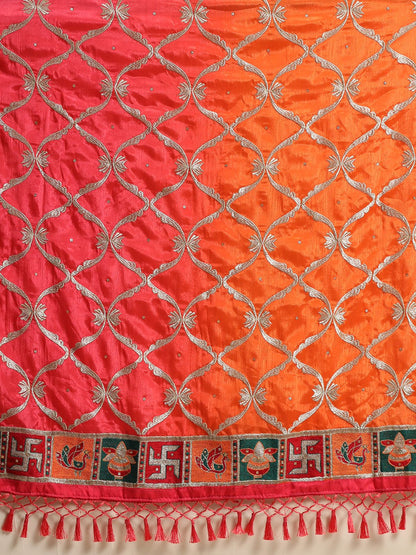 Soft Chinnon Padding Silk With Sequence Work