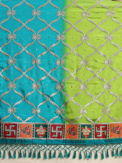 Soft Chinnon Padding Silk With Sequence Work