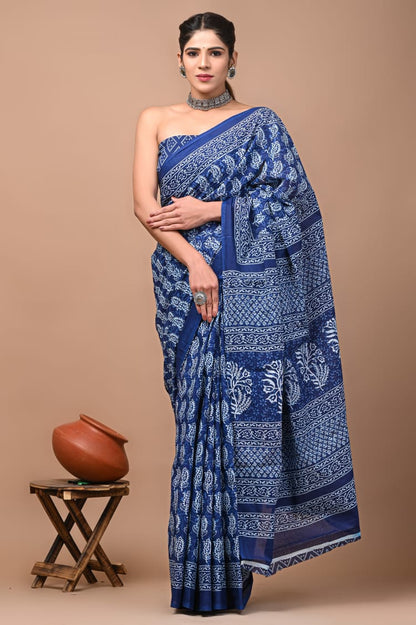 Soft Cotton Printed Saree