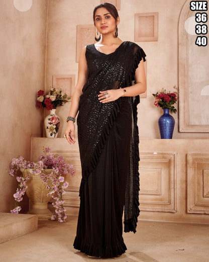 Ready to Wear Georgette Sequenced Saree